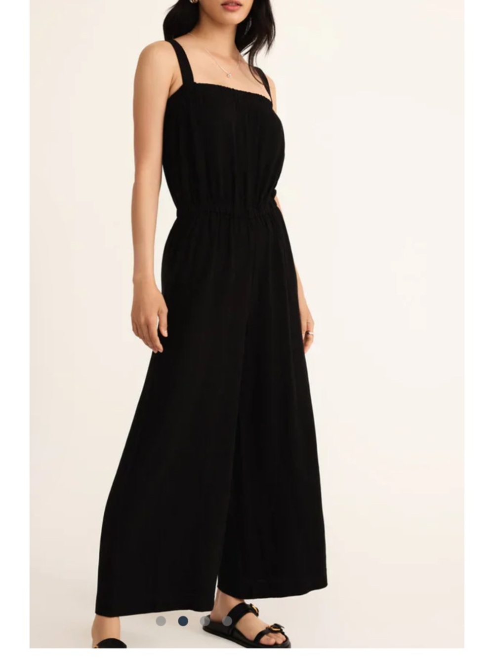Z Supply Black Wide-Leg Jumpsuit